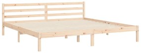 tömör fa ágykeret fejtámlával 200 x 200 cm