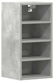 betonszürke szerelt fa függő szekrény 30x29,5x60 cm