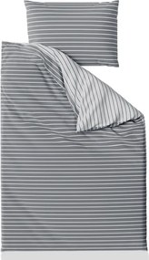 Povlečení z Renforcé bavlny CAPRIVI šedé knoflík Ágyneműhuzat mérete: 70 x 90 cm | 140 x 200 cm