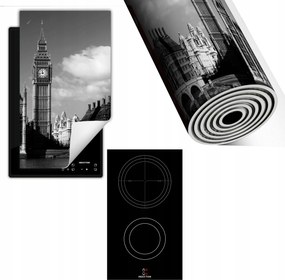 Indukciós Védőszőnyeg Konyhapult 30x52 szürke London