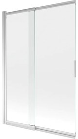 Mexen Fox 2-paneles toló zuhanyfal 120 x 150 cm, átlátszó, króm - 891-120-002-01-00