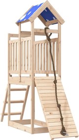 vidaXL tömör fenyőfa kültéri játszószett