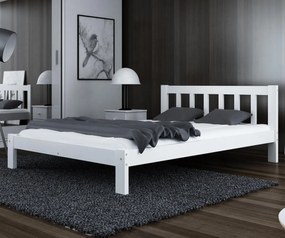 AMI nábytek Alena ágy tömör fehér 120x200