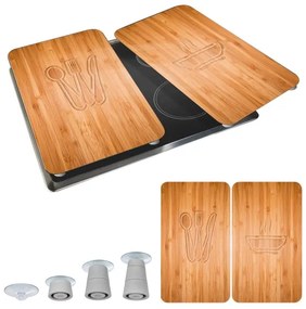 WENKO 2521497100 - Főzőlapfedél 52x30 cm többszínű/szürke/átlátszó