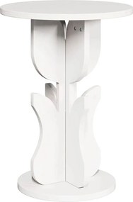 vidaXL Dohányzóasztal Fehér 39,5 x 39,5 x 53,5 cm Tömör fenyőfa
