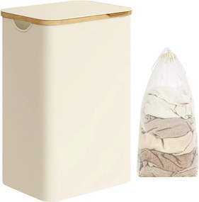 Songmisc szabadonálló szennyestartó kosár 90l fehér