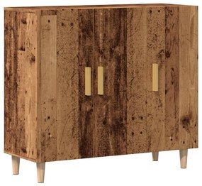 antik fa színű szerelt fa tálalószekrény 90 x 34 x 80 cm