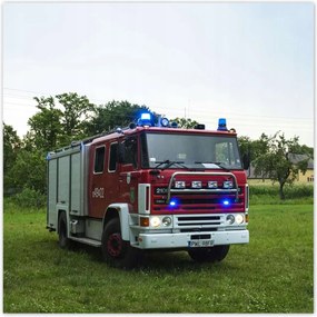 Poszterek 100x100 Tűzoltóautó