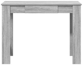 szürke sonoma színű szerelt fa íróasztal 100x45x75 cm