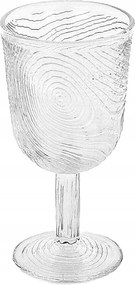 Borospohár Víz Kpl 6db 250ml Díszített Dombornyomott Pohár