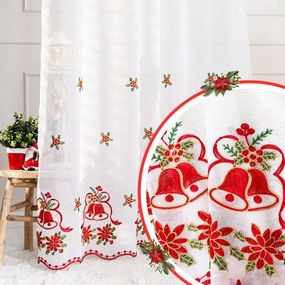 Mg Függöny batiszt hímzés Csengő 300x270cm Kész Holly Skr Szalaggal