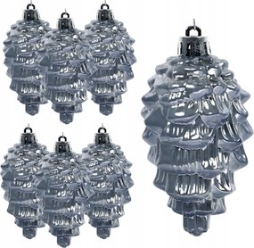 KarĂĄcsonyfa gömbök Grafit 9cm Toboz gömb 6 KarĂĄcsonyfa gömb dĂszek