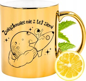 Arany csillogó bögre szakszervezeti ajándék fényképes nyomtatással