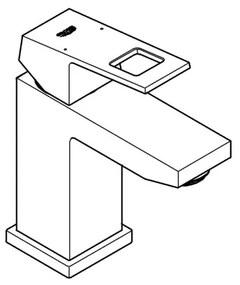 GROHE 2313200E - EUROCUBE S méretű mosdócsaptelep fényes króm