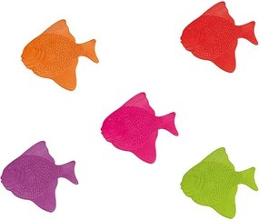 Gyerek csúszásgátló alátét szett fürdőkádba 5 db-os 16x16,5 cm Poissons – MSV