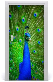 Ajtó tapéta Páva 75x205 cm
