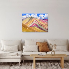 Kép - Rainbow Mountain, Peru (70x50 cm)