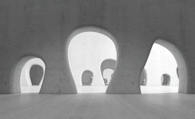 Fotótapéta Ívek absztrakt perspektíva vinil fény 254x184 +ragasztó