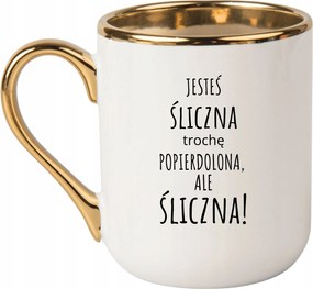 Bögre Elegáns Fehér Arany Rant Vicces Ajándék Aranyos Vagy