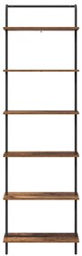 Könyvespolc Régi fa 60 x 24 x 203 cm Faanyag