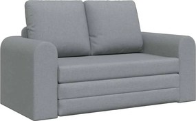 vidaXL Kanapéágy 60cm Világosszürke szövet