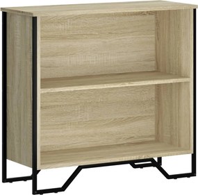 vidaXL sonoma tölgy színű szerelt fa könyvespolc 80 x 31 x 74,5 cm