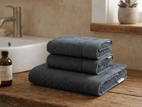 Ručník CLYR 50x100 cm sötétszürke, 100% pamut