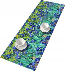 Asztalra, padra Bertoni filcből készült futófelület Irises nyomattal 115x40 cm