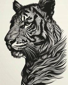 Poszter 40x50cm Tigris fütyülés