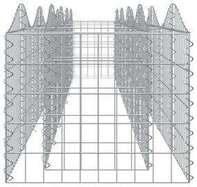 íves horganyzott vas gabion magaságyás 400x50x50 cm