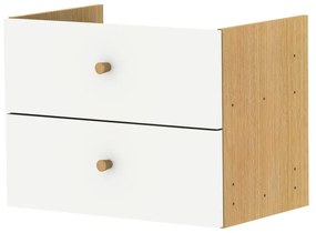 Fehér fiók modul 43x33 cm Z Cube - Tenzo