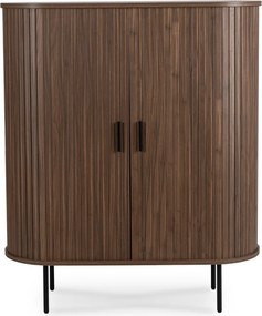 Komoda Dwudrzwiowa Rozsuwana 100 cm TRISH Orzech