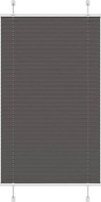 vidaXL pliszírozott redőny fekete 80x100 cm szövetszélesség 79,4 cm
