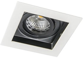 10 db-os beépíthető spotlámpa készlet fehér & fekete - Carree