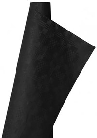 Infibra asztalterítő damask 1 rétegű 1,2x7m, fekete, 25 tekercs/karton