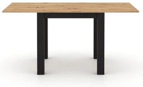 Bővíthető étkezőasztal ZARO artisan tölgy/fekete