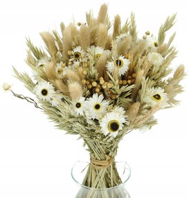 Szárított virágokból készült csokor vázába és ajándékba natúr száraz csokor