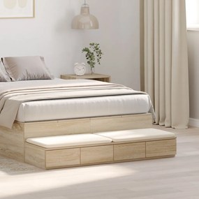 Éjjeli Asztal Sonoma Tölgy 120x36.5x16.5 cm Szerelt Fa