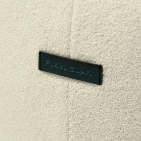 Világosszürke buklé babzsákfotel Tube – SLOWDOWN