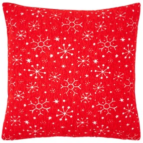 4Home Snowfall in Red párnahuzat, 45 x 45 cm