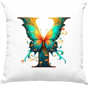 Párna Betű Pillangó Névre szóló Színes 1 Fehér