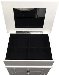 Ékszertartó szekrény, fehér