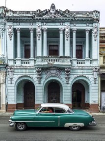 Poszter 30x40cm Antik autó a Havanna utcában 2, Assaf Frank