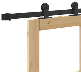 Csúszó Ajtó ORKDAL Barna 83 x 202 cm Fa és fém