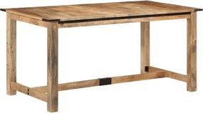 vidaXL tömör mangófa étkezőasztal 160 x 80 x 75 cm