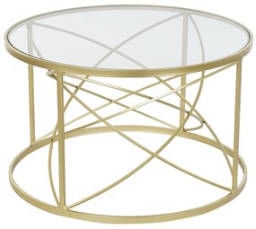 Modern design lerakó kisasztal arany színű 70 cm