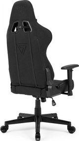 Gamer szék SENSE7 Spellcaster szövet fotel, fekete és szürke.