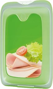 Ételtároló doboz sajt felvágott sushi hűtőszekrényhez lapos Juypal k/Zöld M