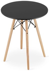 AKCIÓ Fekete étkezőasztal OSLO 60x60 II. osztály