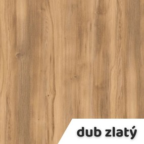 Összecsukható asztal 160 x 80 cm, fekete lábak, arany tölgy